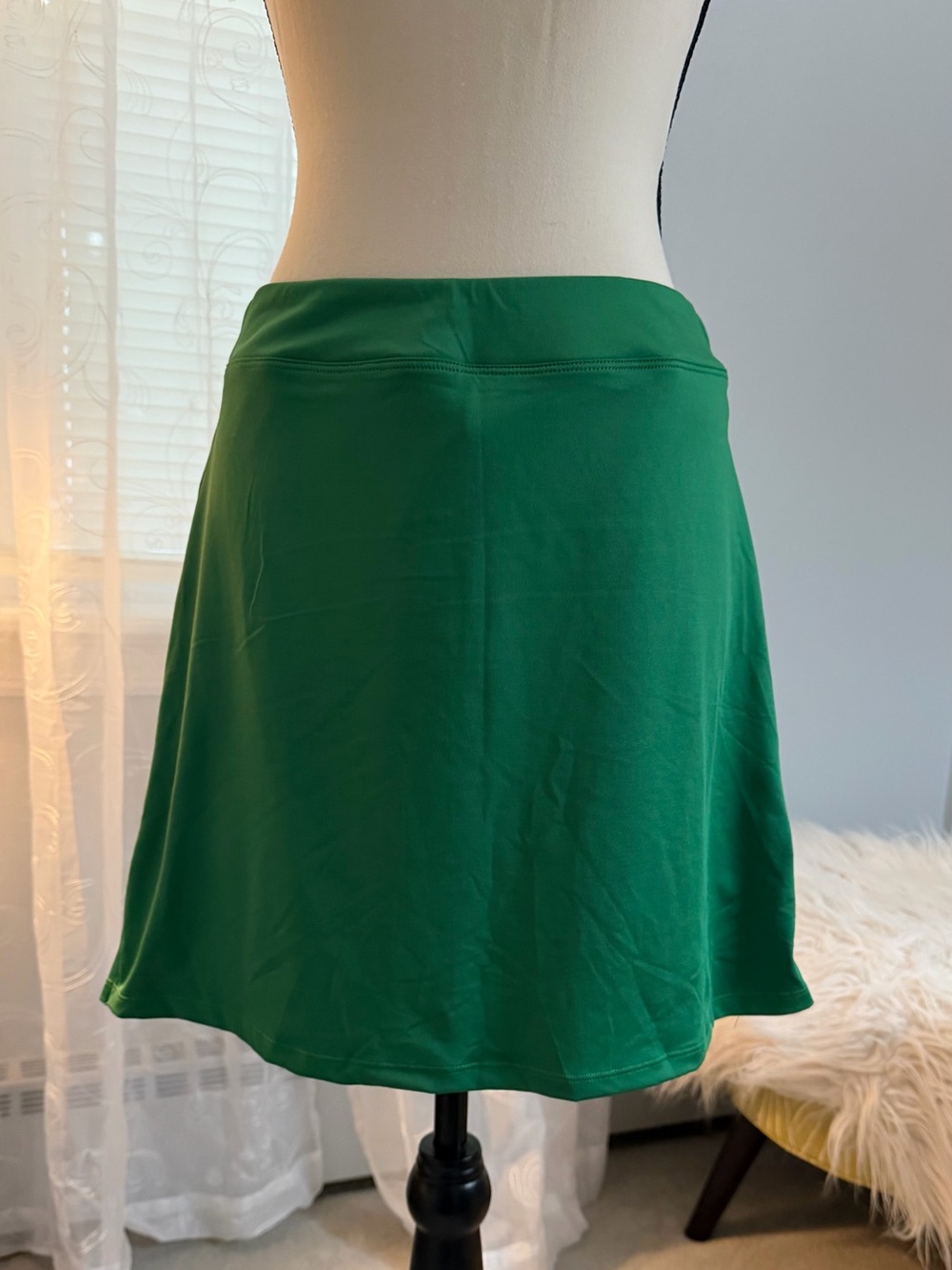 Ekouaer Green A-Line Women's Skort